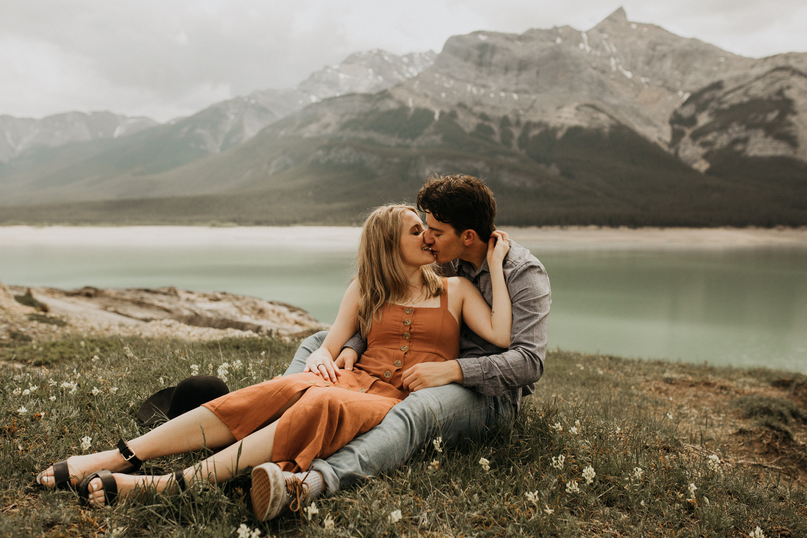 Playful Mountain Engagement Session by Courtney Grimes