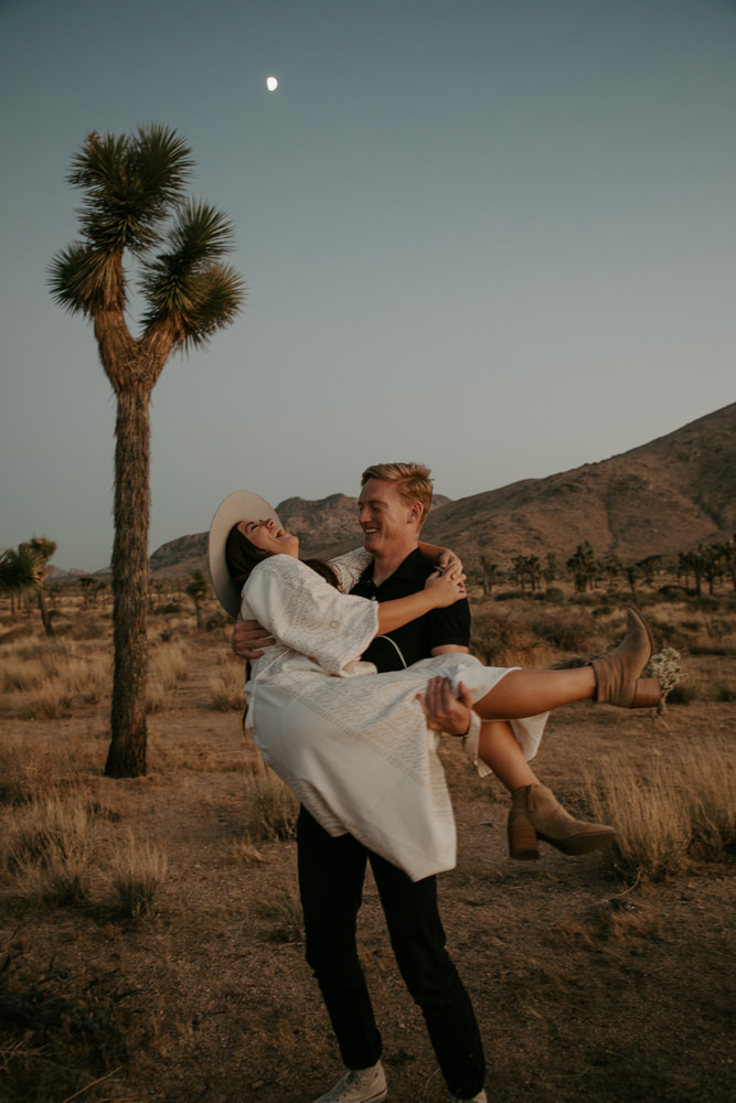 Young Love in Joshua Tree by  Morgan Arzich Photography
