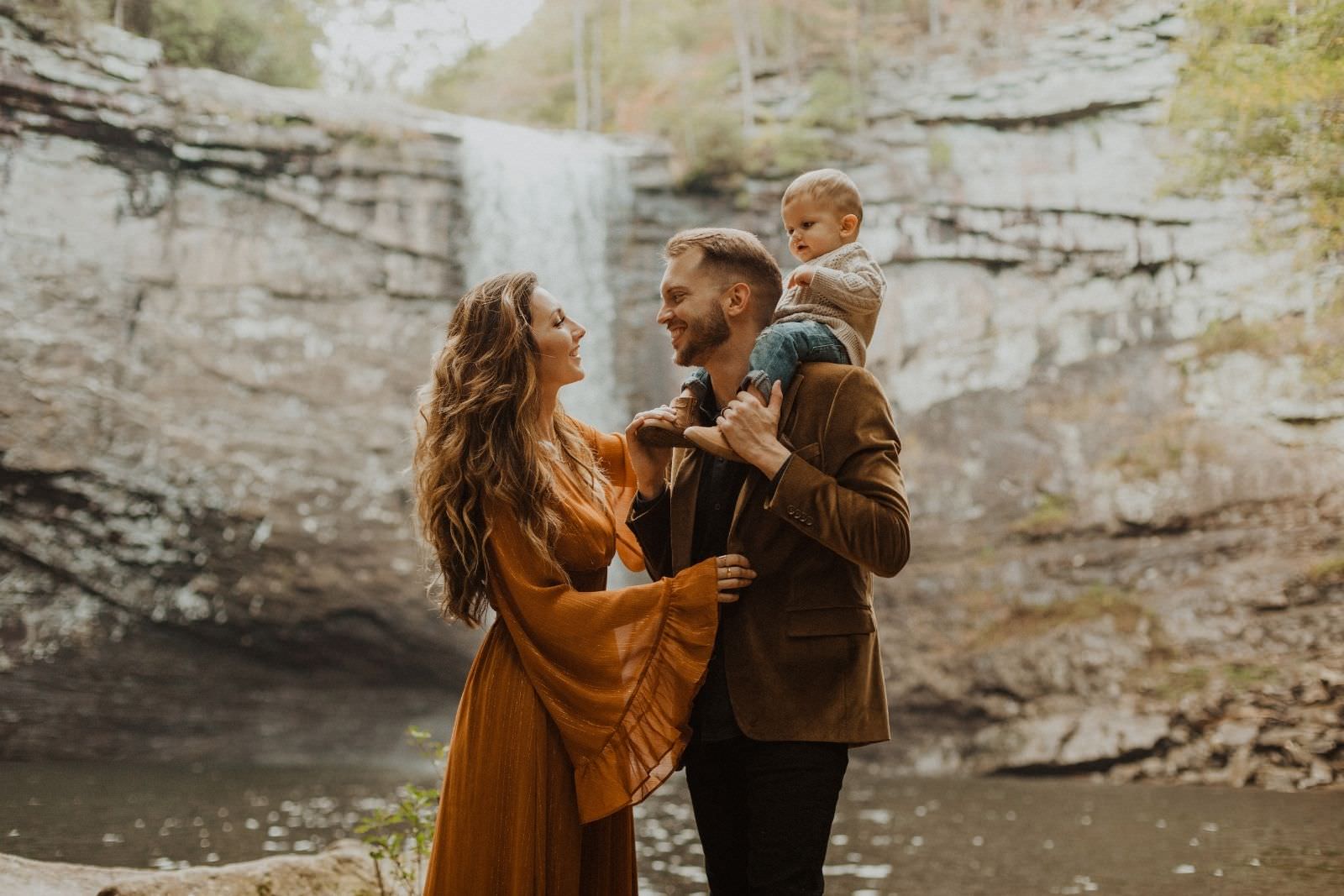 Waterfall Family Session by Tori Lynne Photography