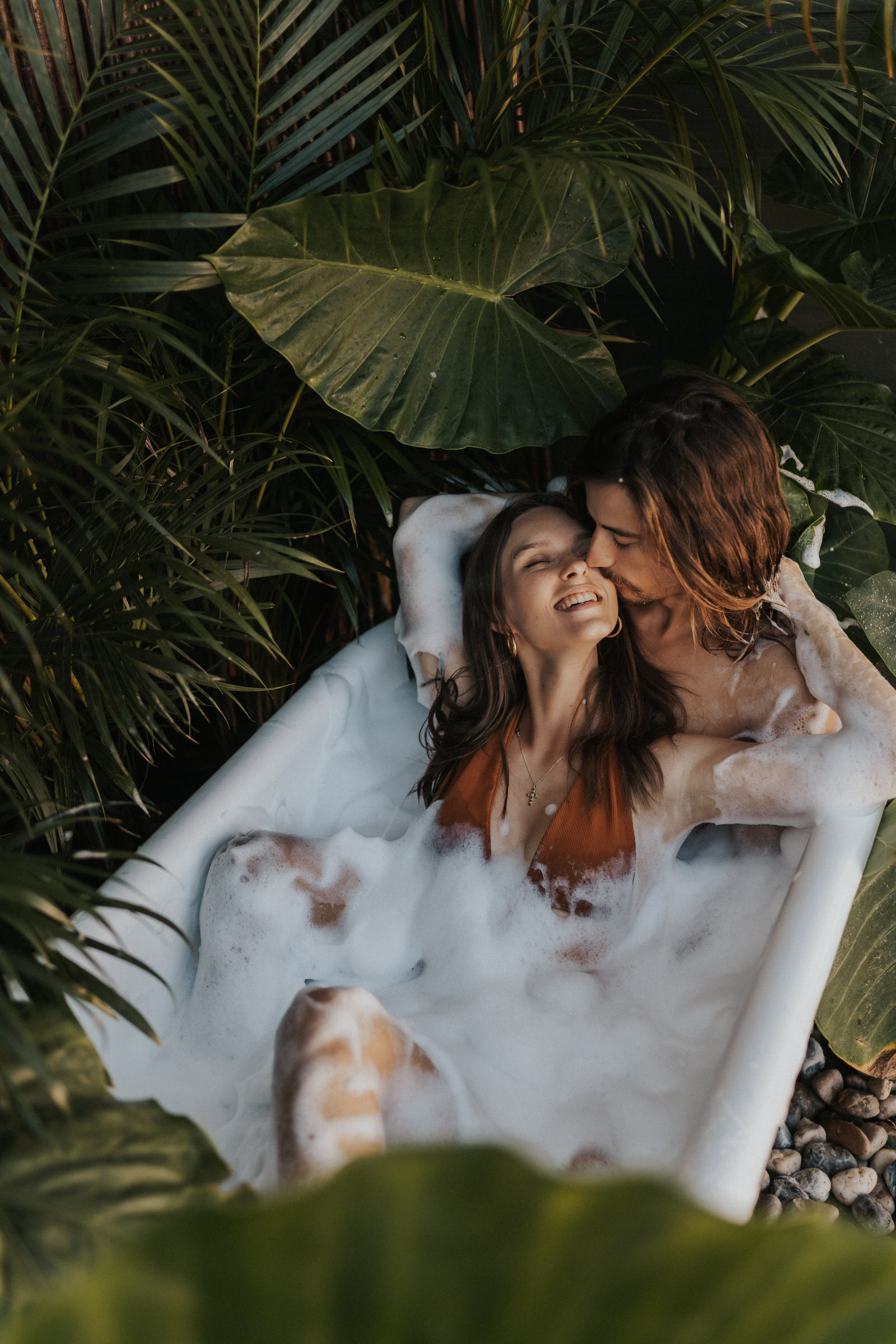 Bubble Bath Lovers by Aloha Hour Photography